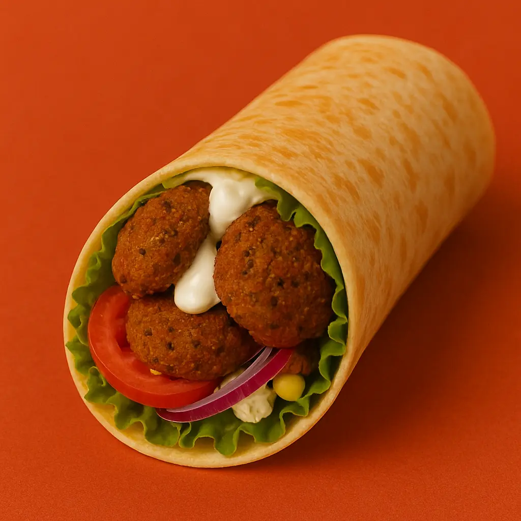 Dürüm con Falafel