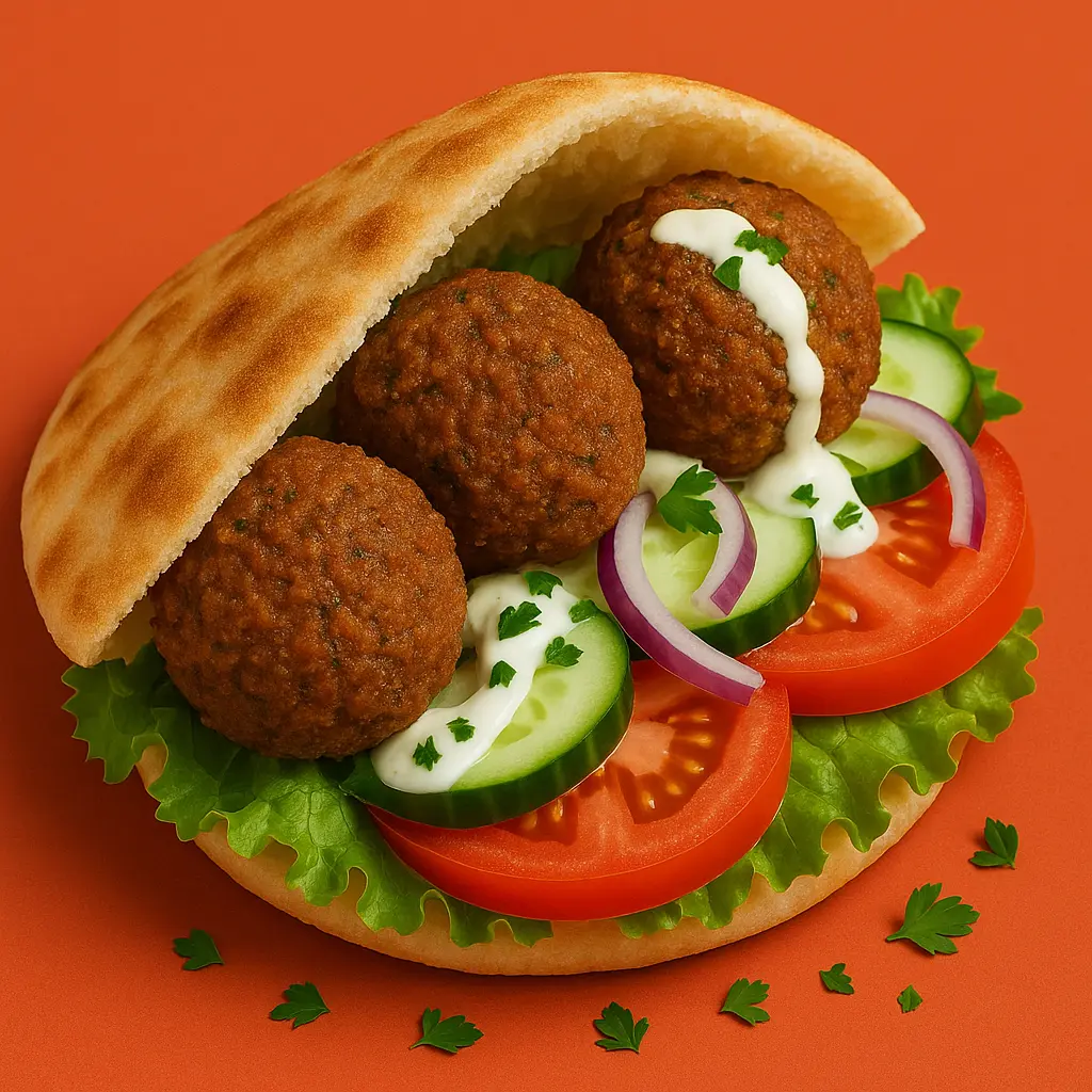 Kebab con Falafel